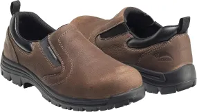 FSI FOOTWEAR SPECIALTIES INTERNATIONAL Men's Foreman Composite Toe Waterproof Slip On Work Shoe, Brown, 8 Wide