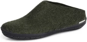 Glerups 100% Gotland Sheep Wool Slipper with rubber sole - Unisex Slip-on