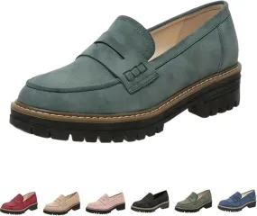 Orthopedic Platform Loafers for Women Thick Sole Loafers Comfort Orthopedic Shoes for Women Round Toe Loafers Shoes Slip on Shoes Casual Walking Shoes