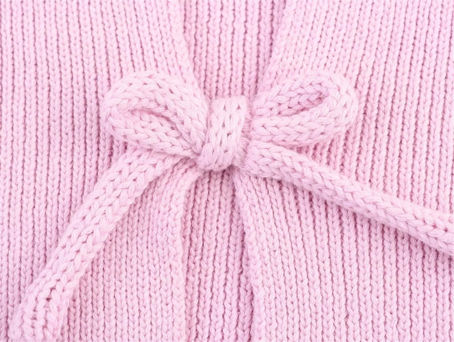 Women's Bow Tie Short Sleeves Knitted Sweater Spring Summer Sweet Short Cardigan Solid Tops Y2k Clothing