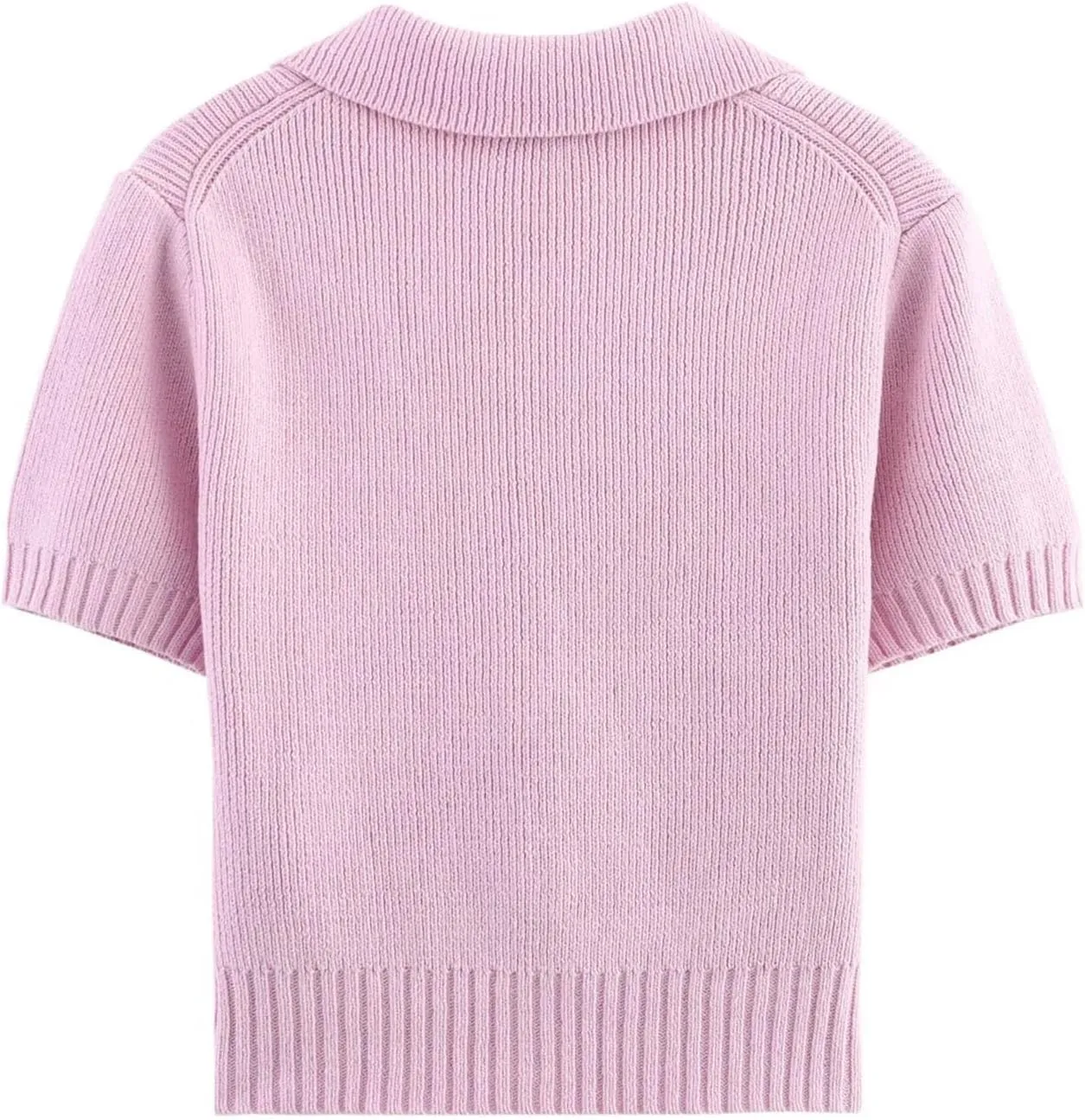 Women's Bow Tie Short Sleeves Knitted Sweater Spring Summer Sweet Short Cardigan Solid Tops Y2k Clothing